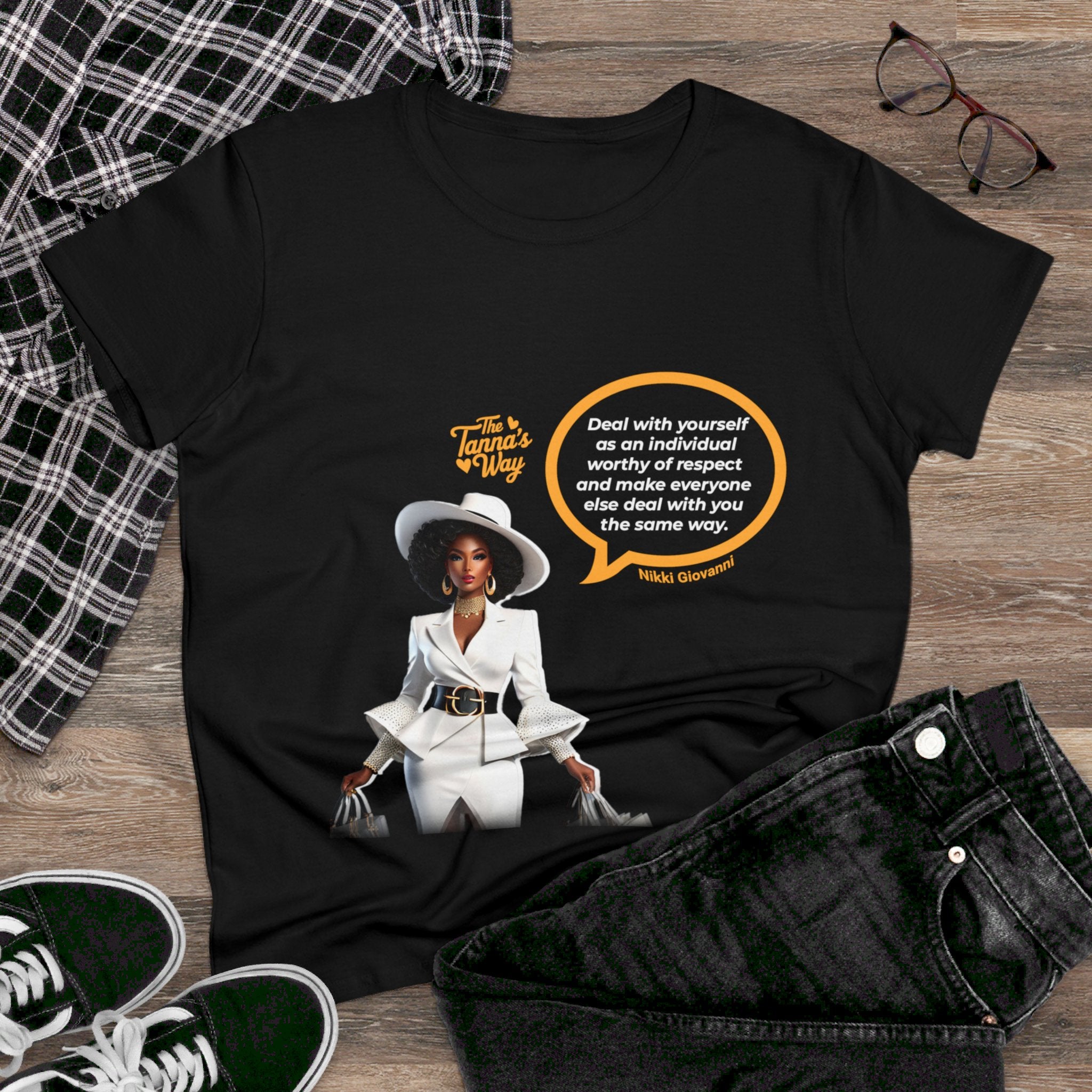 Nikki Giovanni Women's Midweight Cotton Tee